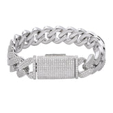 18mm Miami Cuban Moissanite Bracelet